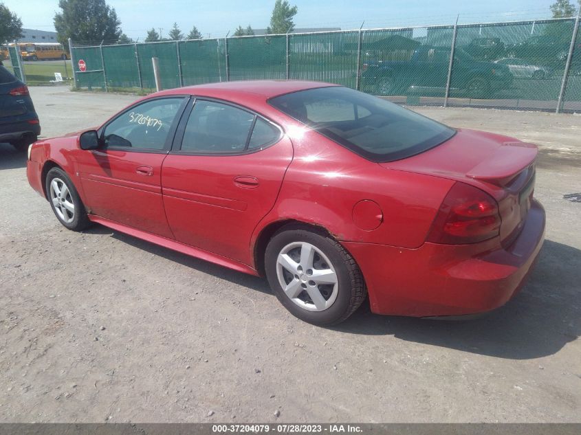 2007 Pontiac Grand Prix VIN: 2G2WP552971181499 Lot: 37204079