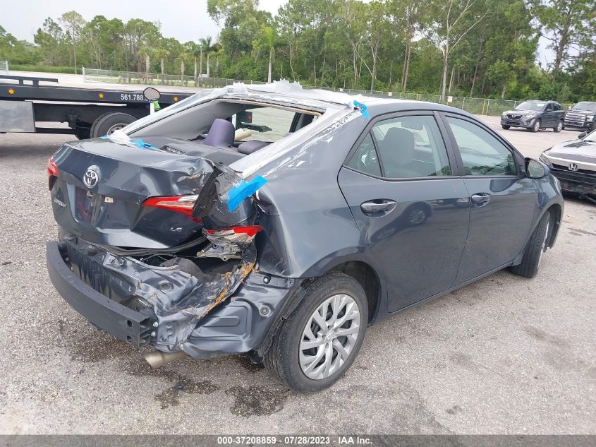 2018 Toyota Corolla Le VIN: 5YFBURHE9JP790519 Lot: 37208859