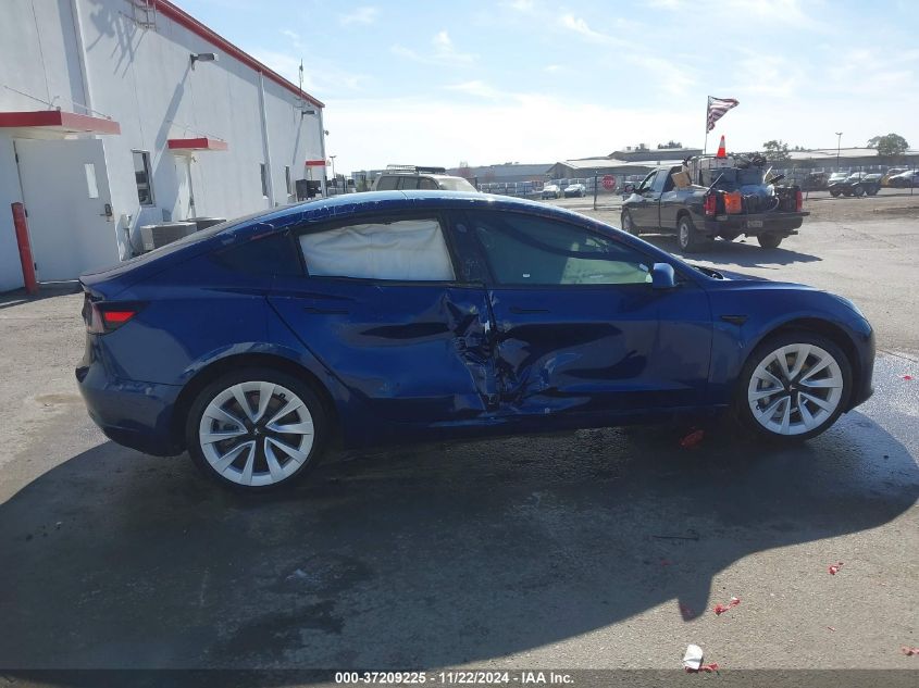 2021 Tesla Model 3 Long Range Dual Motor All-Wheel Drive VIN: 5YJ3E1EB4MF875846 Lot: 37209225