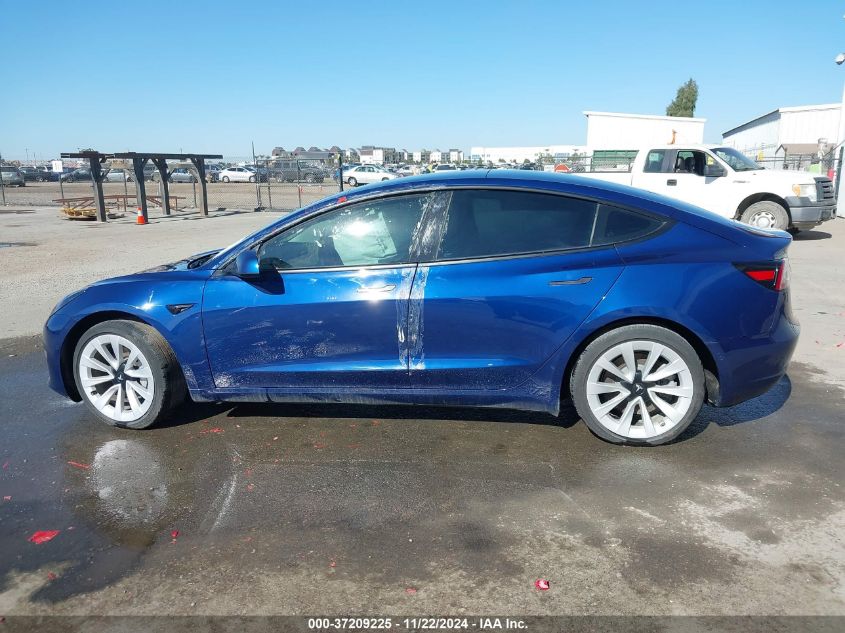 2021 Tesla Model 3 Long Range Dual Motor All-Wheel Drive VIN: 5YJ3E1EB4MF875846 Lot: 37209225