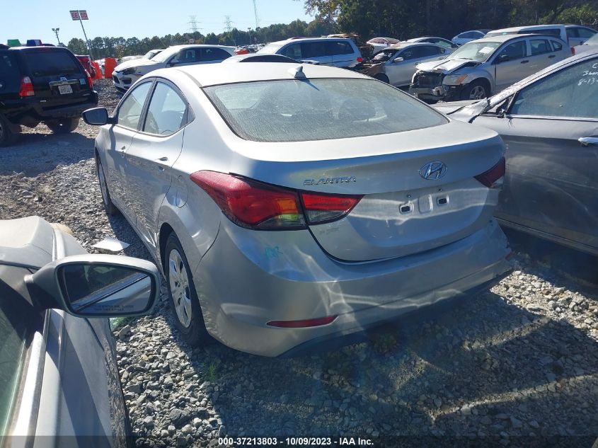 2016 Hyundai Elantra Se VIN: 5NPDH4AE5GH726283 Lot: 37213803