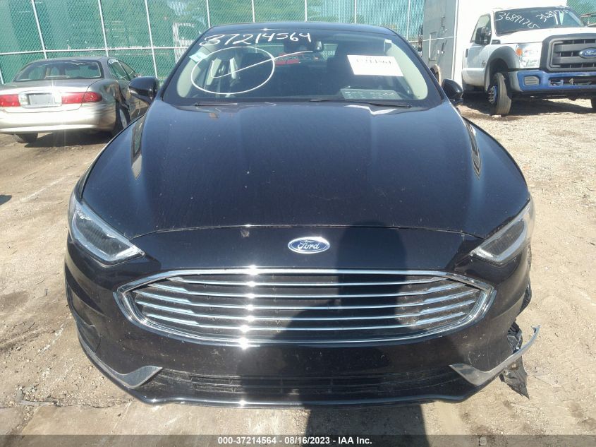 3FA6P0MU1KR130820 2019 Ford Fusion Hybrid Sel