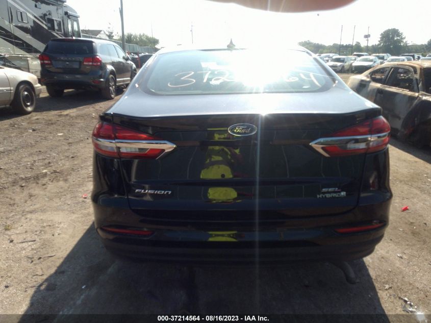 3FA6P0MU1KR130820 2019 Ford Fusion Hybrid Sel