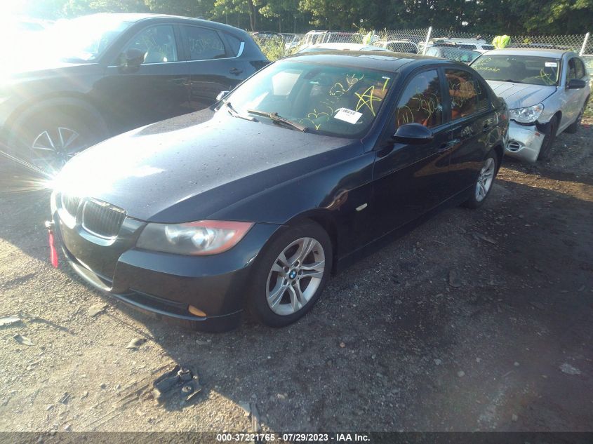 2008 BMW 328I VIN: WBAVA37508NL46132 Lot: 37221765