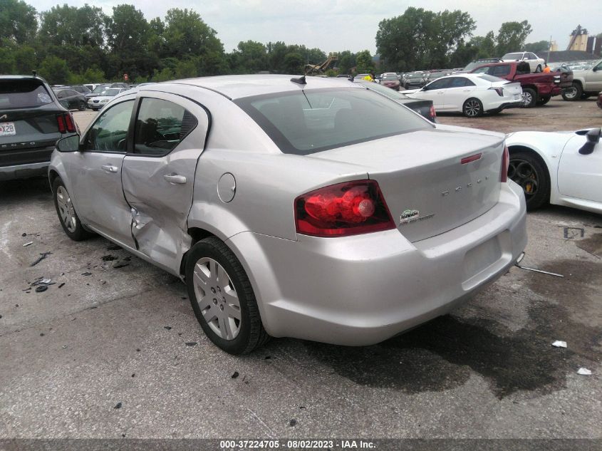 1C3CDZAB9CN154241 2012 Dodge Avenger Se