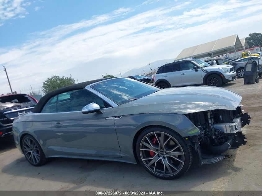 2022 Audi S5 Cabriolet Prestige VIN: WAUY4GF59NN001075 Lot: 37226072