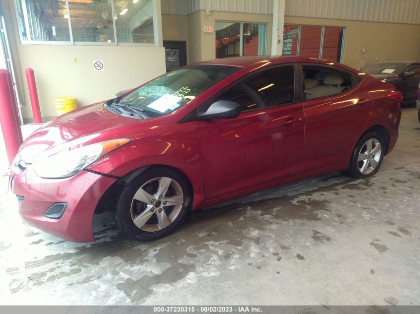 2013 Hyundai Elantra Gls VIN: 5NPDH4AE2DH307626 Lot: 37230315