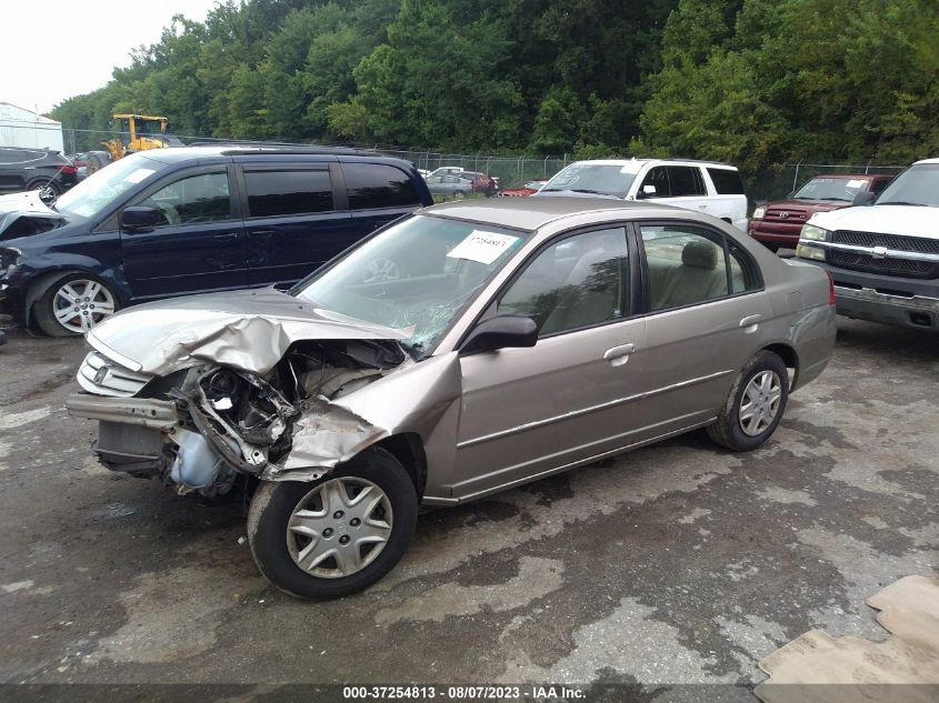 2003 Honda Civic Lx VIN: 2HGES16523H534756 Lot: 37254813