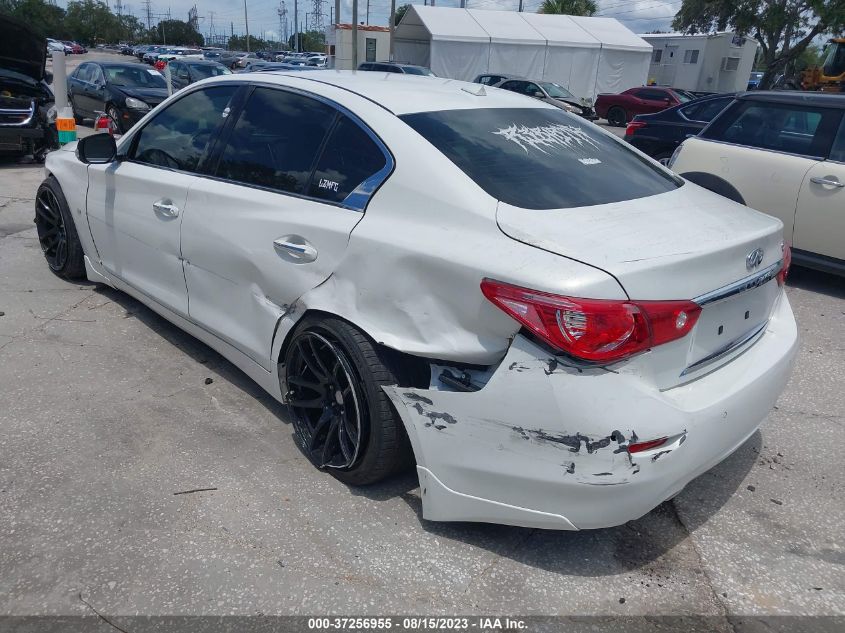 2014 Infiniti Q50 Premium VIN: JN1BV7APXEM674609 Lot: 37256955