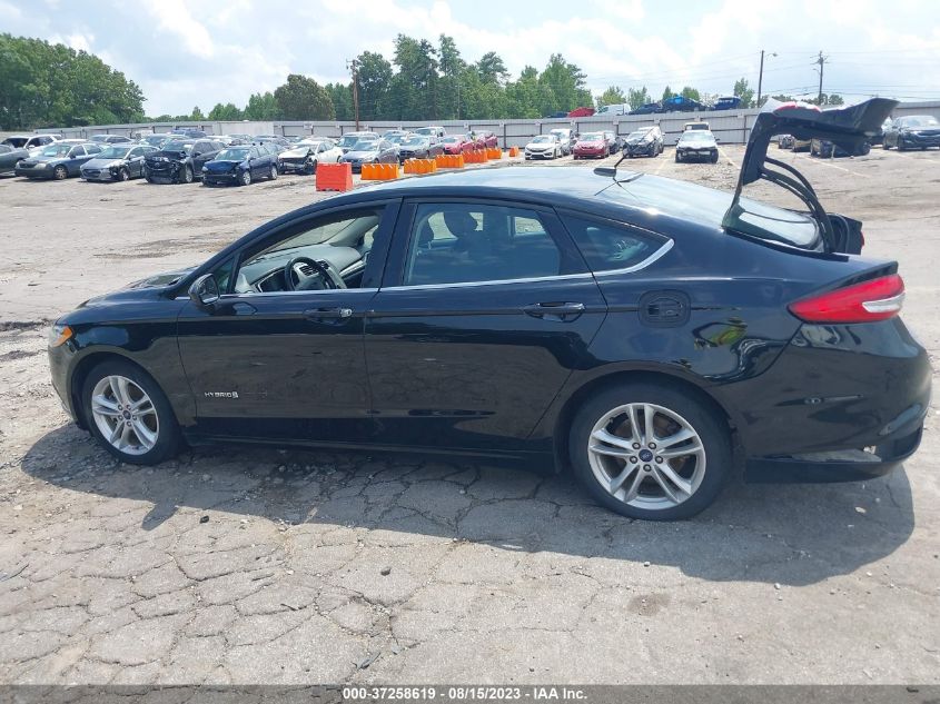 2018 Ford Fusion Hybrid Se VIN: 3FA6P0LU6JR140100 Lot: 37258619