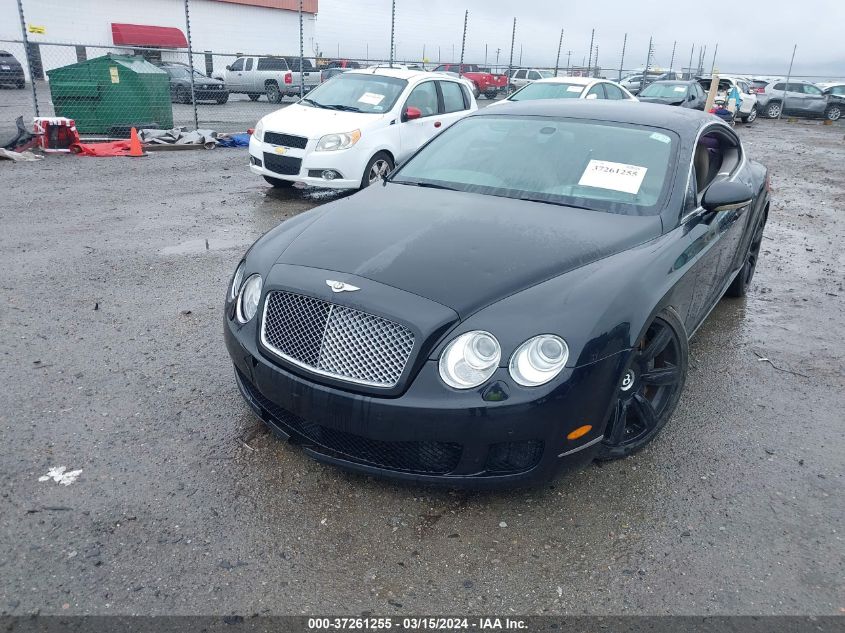 2009 Bentley Continental Gt VIN: SCBCR73W39C059568 Lot: 37261255