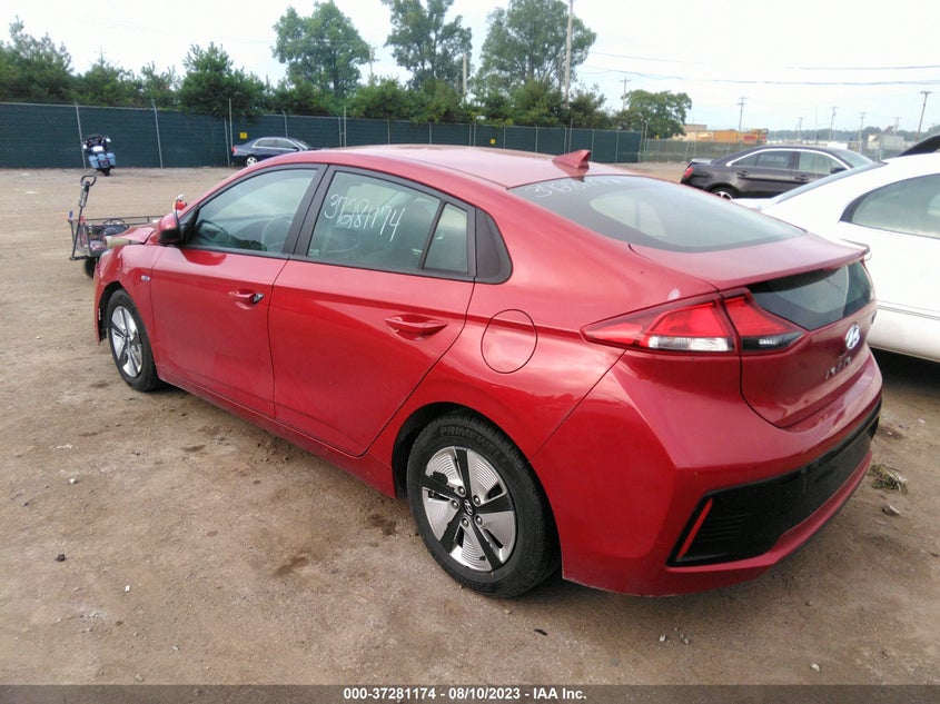 2019 Hyundai Ioniq Hybrid Blue VIN: KMHC65LC5KU153835 Lot: 37281174