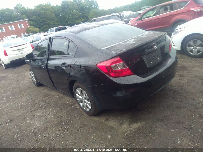 2012 Honda Civic Lx VIN: 2HGFB2F55CH609704 Lot: 37285204