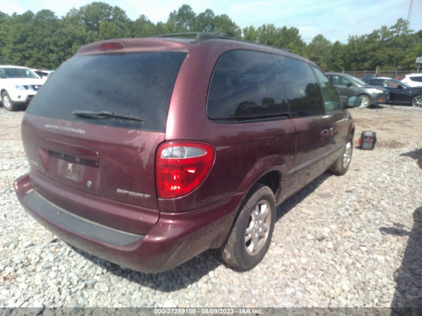 2002 Dodge Caravan Sport VIN: 2B4GP44R92R565749 Lot: 37289150