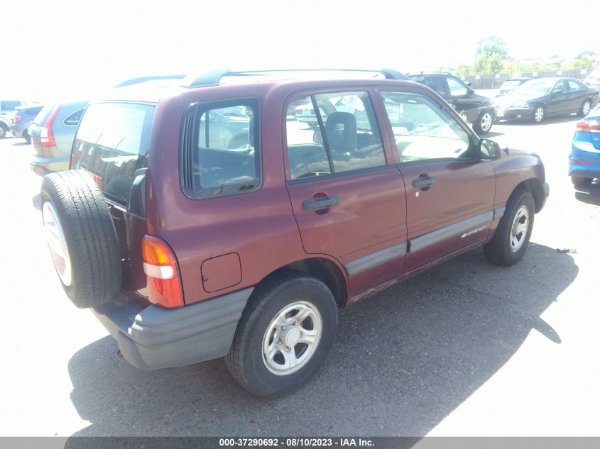 2003 Chevrolet Tracker Hard Top Base VIN: 2CNBJ13C436924739 Lot: 37290692