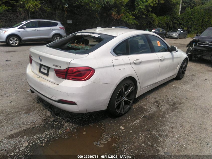 2019 BMW 430I Gran Coupe xDrive VIN: WBA4J3C50KBL06904 Lot: 37290753