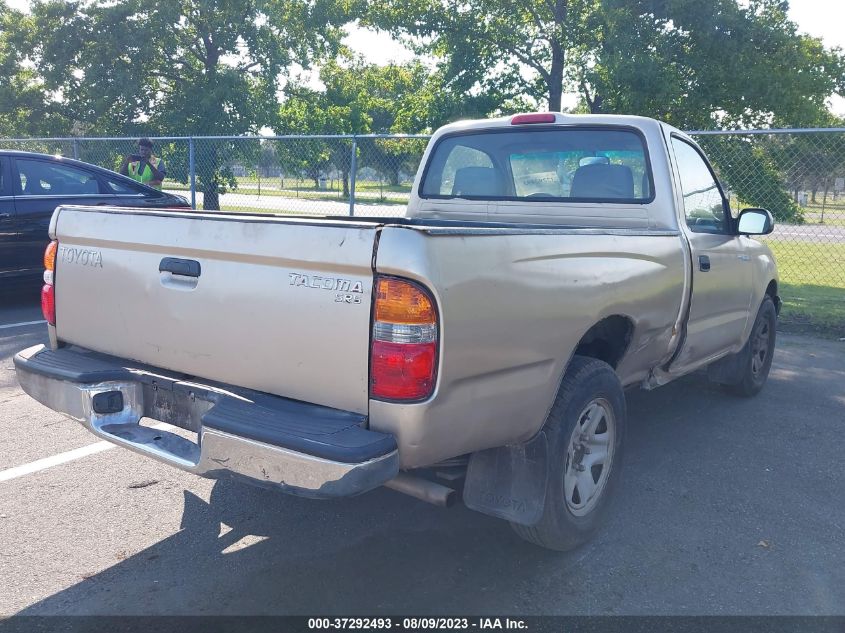 2002 Toyota Tacoma Base (A4) VIN: 5TENL42N62Z140084 Lot: 37292493