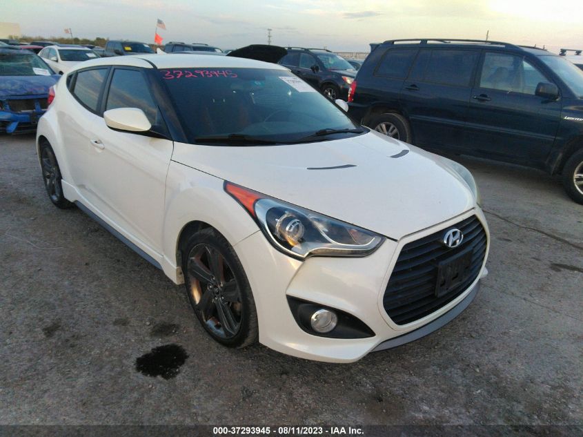 2015 Hyundai Veloster Turbo R-Spec VIN: KMHTC6AE2FU228001 Lot: 37293945