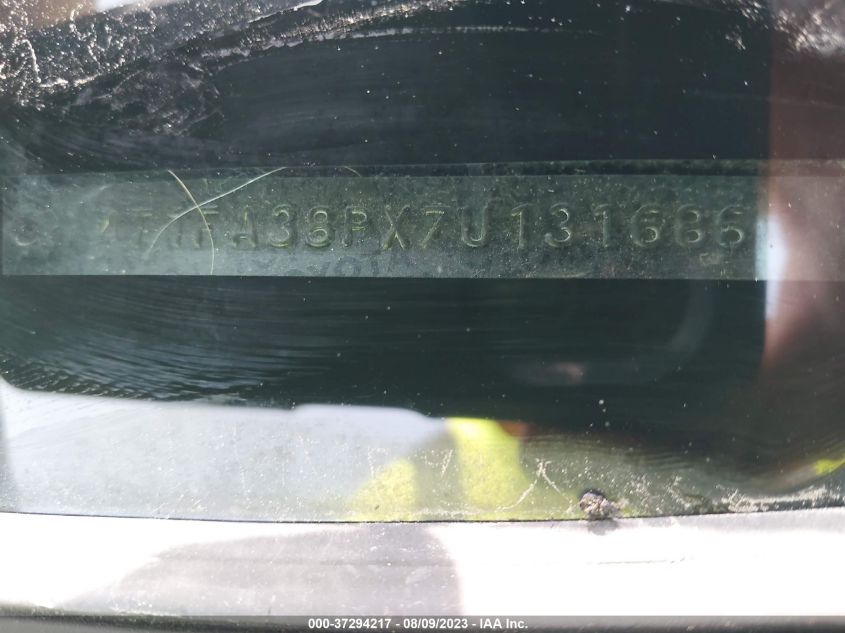 2007 Toyota Camry Solara Sle VIN: 4T1FA38PX7U131686 Lot: 37294217