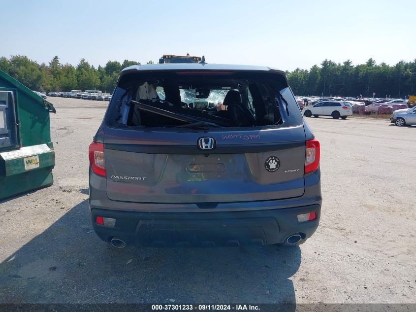 2020 Honda Passport 2Wd Sport VIN: 5FNYF7H20LB000294 Lot: 37301233