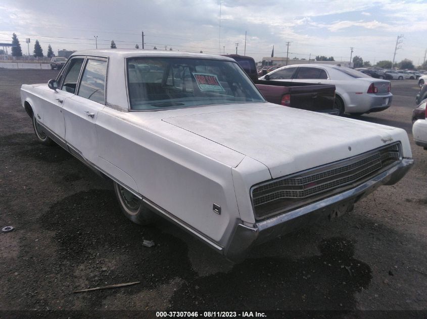 1968 Chrysler New Yorker VIN: CH41K8C255806 Lot: 37307046