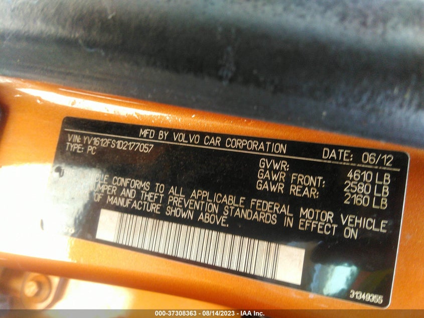 Volvo S60 2012 -auction- 8