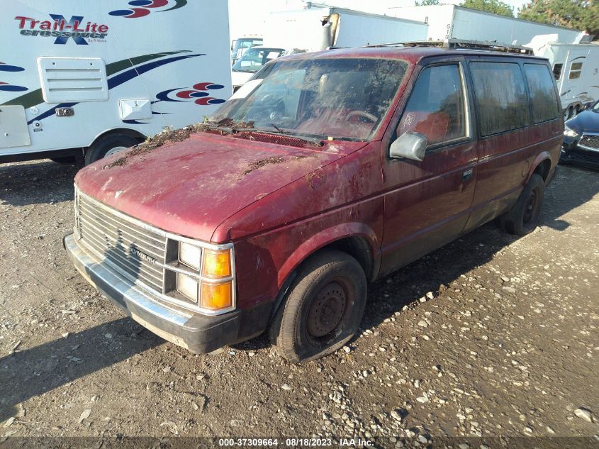 1985 Plymouth Voyager Se VIN: 2P4FH41G0FR355671 Lot: 40503135