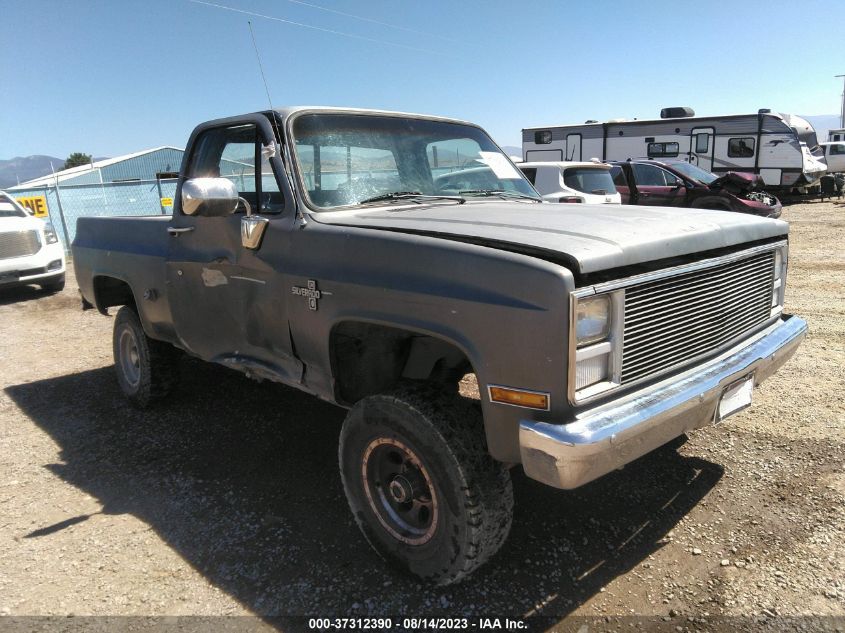 1985 Chevrolet K10 VIN: 1GCEK14L9FJ165848 Lot: 37312390