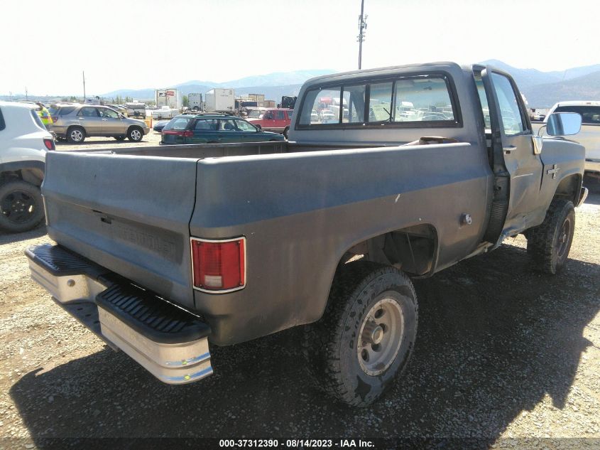 1985 Chevrolet K10 VIN: 1GCEK14L9FJ165848 Lot: 37312390