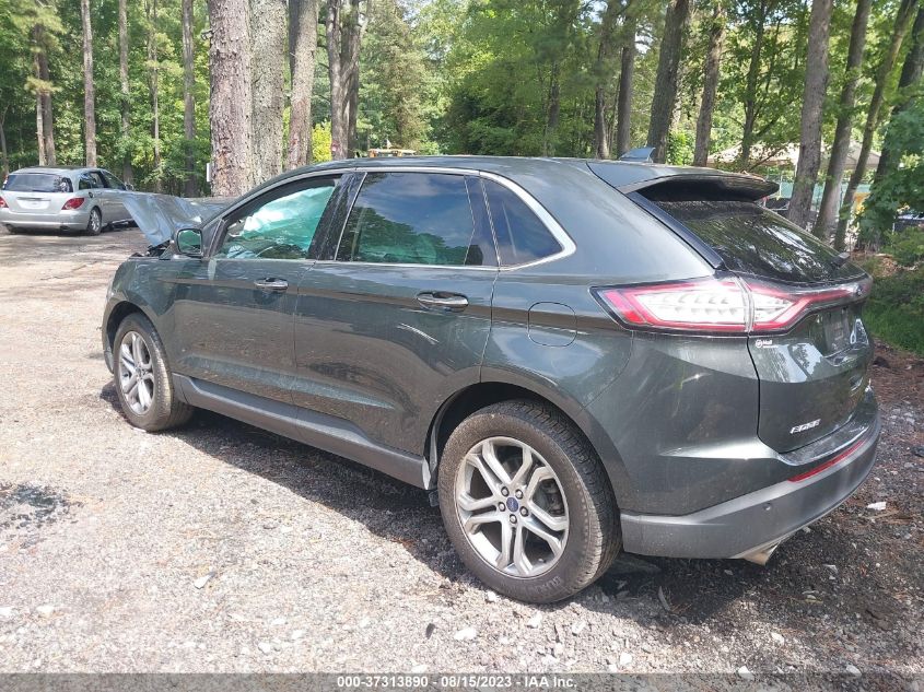 2015 Ford Edge Titanium VIN: 2FMTK4K96FBC40747 Lot: 37313890
