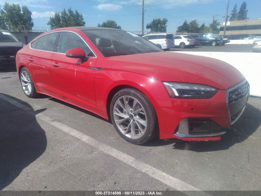 2022 Audi A5 Sportback Premium Plus VIN: WAUCBCF59NA032598 Lot: 37314599