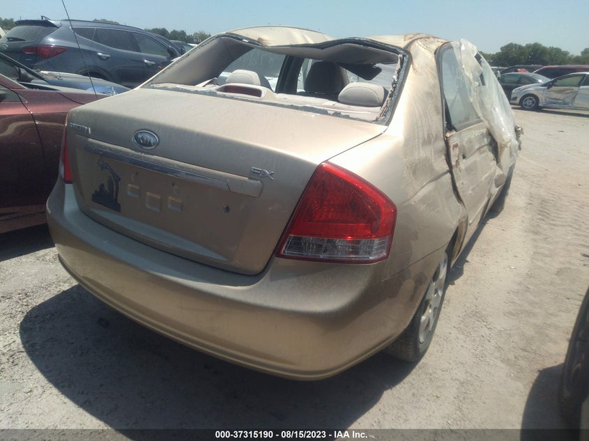 2009 Kia Spectra Ex VIN: KNAFE221395656199 Lot: 37315190