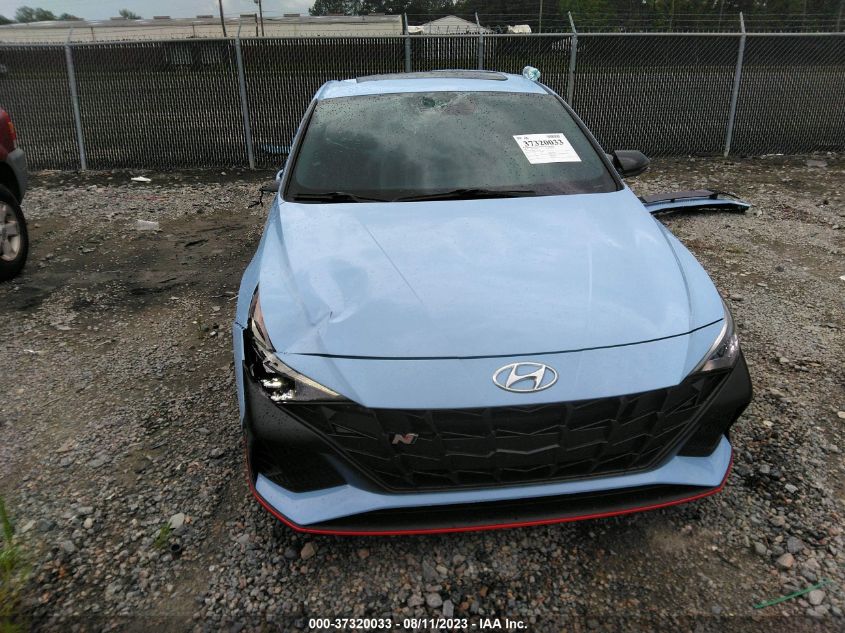 2022 Hyundai Elantra N VIN: KMHLW4AK3NU001450 Lot: 37320033