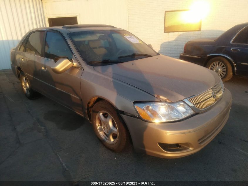 2001 Toyota Avalon Xl W/Bucket Seats VIN: 4T1BF28B11U122123 Lot: 37323625