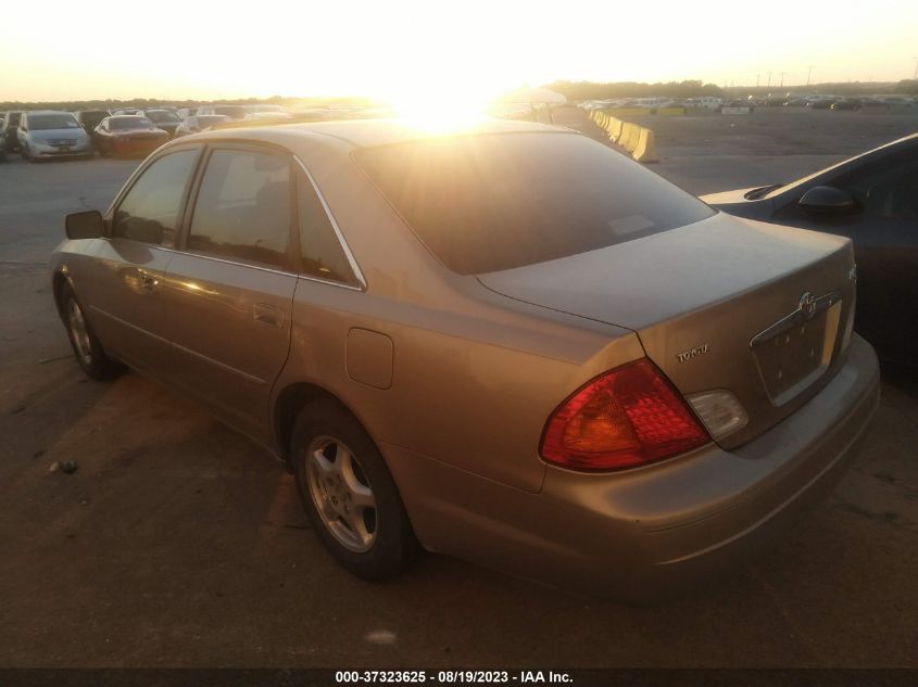 2001 Toyota Avalon Xl W/Bucket Seats VIN: 4T1BF28B11U122123 Lot: 37323625