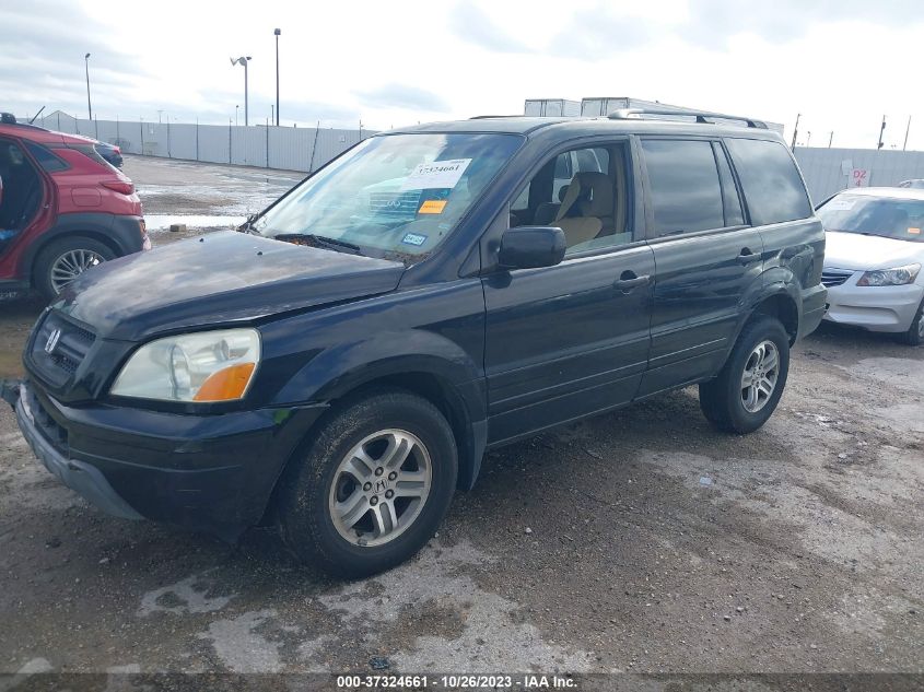 2005 Honda Pilot Ex-L With Res VIN: 5FNYF18635B014550 Lot: 37324661