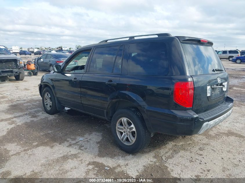 2005 Honda Pilot Ex-L With Res VIN: 5FNYF18635B014550 Lot: 37324661