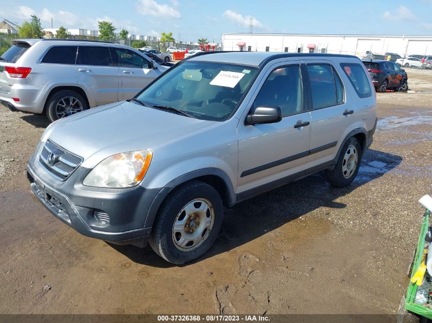 2006 Honda Cr-V Lx VIN: JHLRD68536C028206 Lot: 37326368