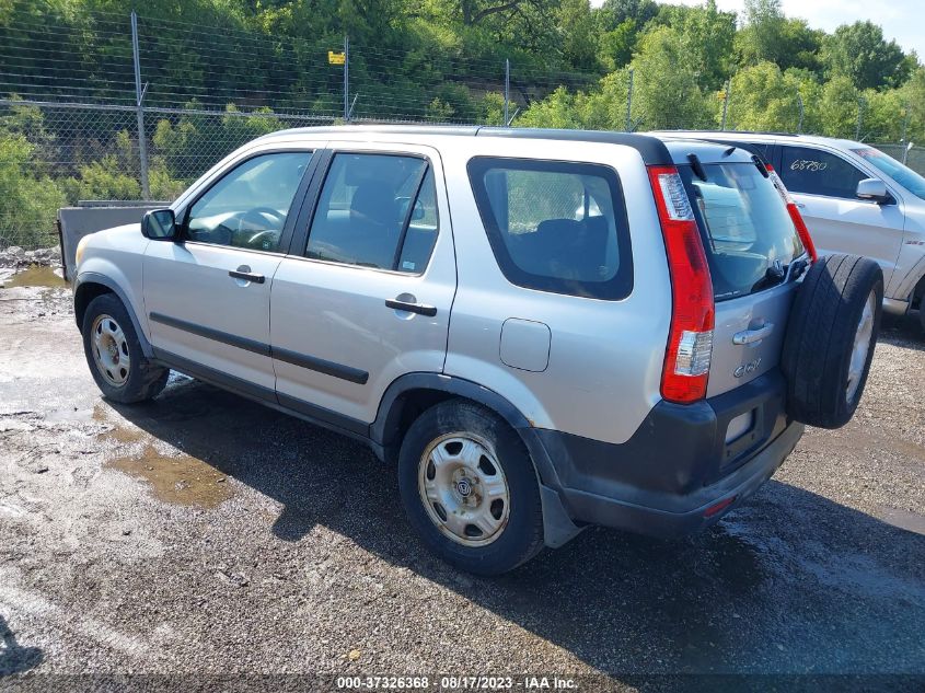 2006 Honda Cr-V Lx VIN: JHLRD68536C028206 Lot: 37326368