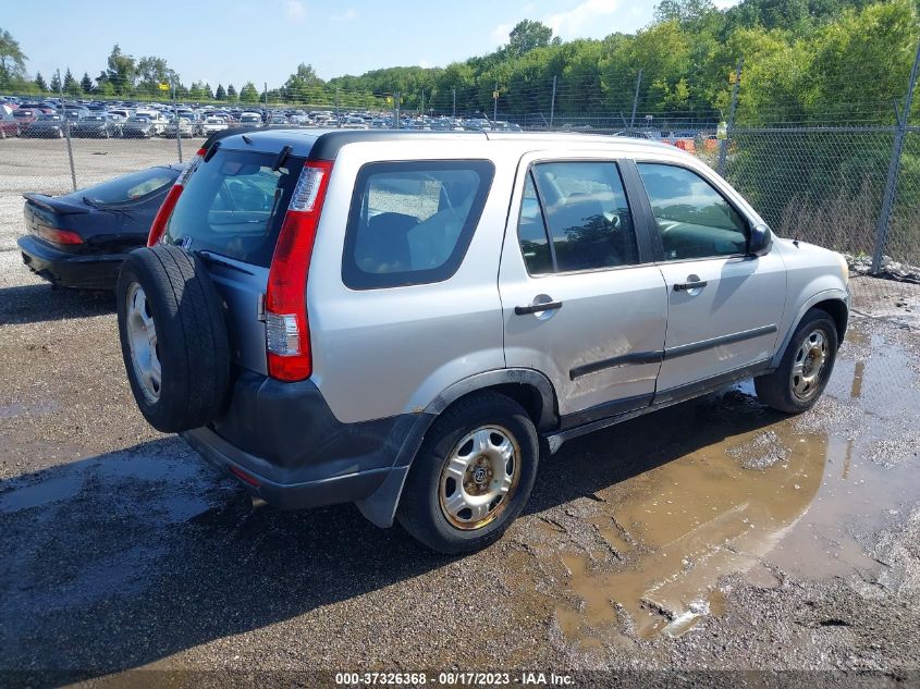 2006 Honda Cr-V Lx VIN: JHLRD68536C028206 Lot: 37326368