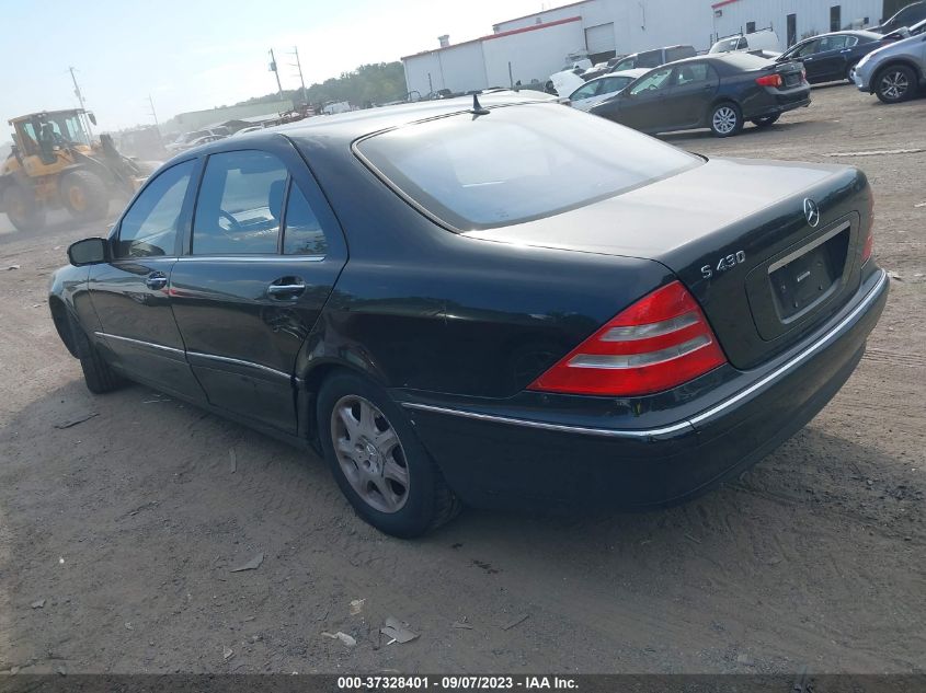 2002 Mercedes-Benz S-Class 4.3L VIN: WDBNG70J12A234615 Lot: 37328401