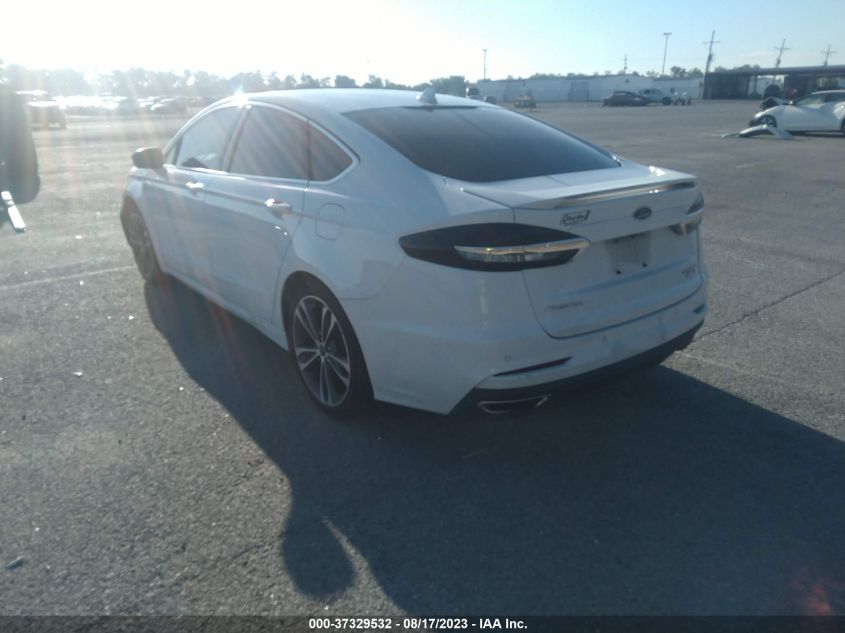 2019 Ford Fusion Titanium VIN: 3FA6P0D9XKR186685 Lot: 39181239