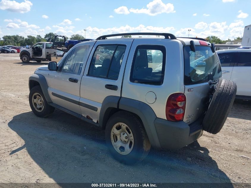 2007 Jeep Liberty Sport VIN: 1J4GL48K17W523967 Lot: 37332611