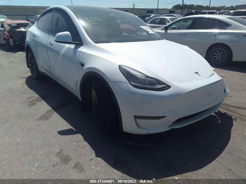 2022 Tesla Model Y Long Range VIN: 7SAYGDEE0NF427295 Lot: 37334401