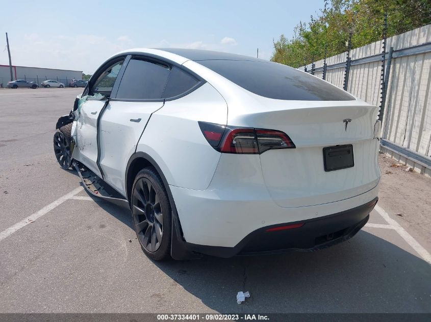 2022 Tesla Model Y Long Range VIN: 7SAYGDEE0NF427295 Lot: 37334401