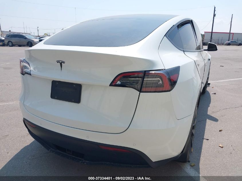 2022 Tesla Model Y Long Range VIN: 7SAYGDEE0NF427295 Lot: 37334401