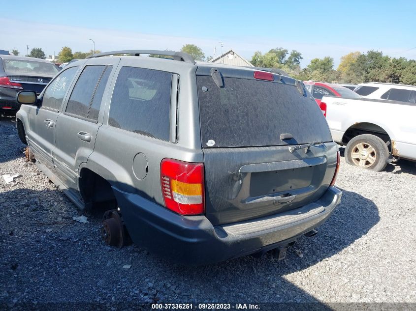 2002 Jeep Grand Cherokee Overland VIN: 1J8GW68J32C239016 Lot: 37336251