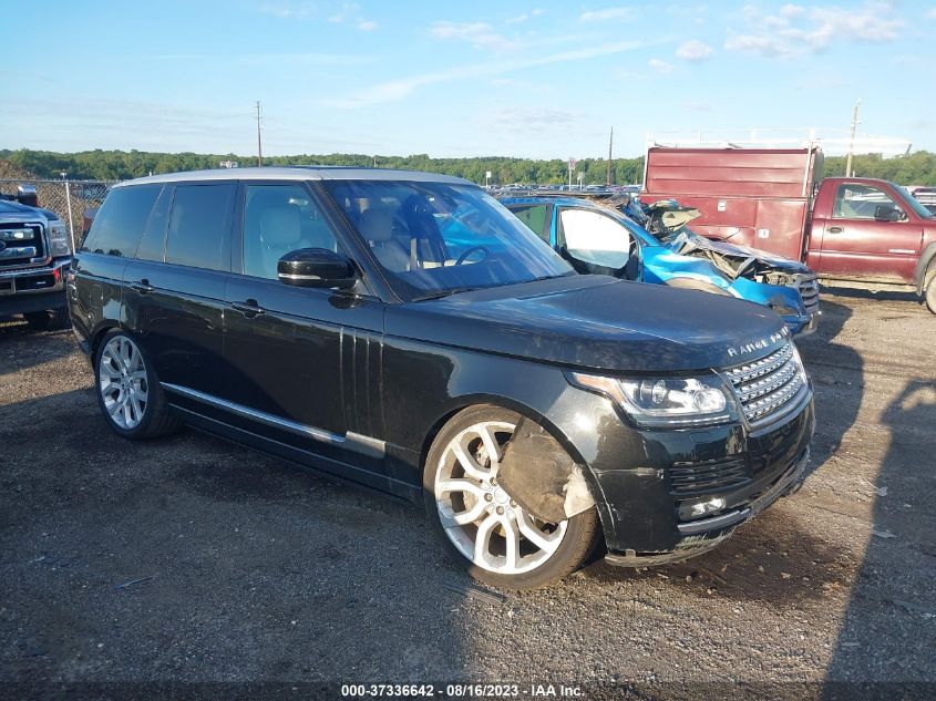 2016 Land Rover Range Rover Supercharged VIN: SALGS2EF4GA255782 Lot: 37336642