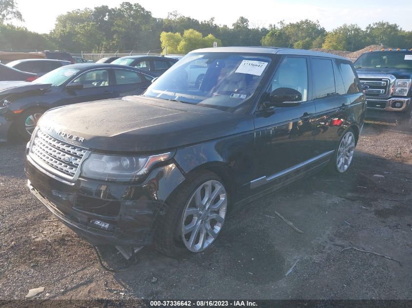 2016 Land Rover Range Rover Supercharged VIN: SALGS2EF4GA255782 Lot: 37336642