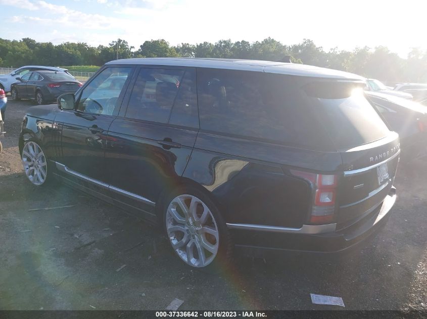 2016 Land Rover Range Rover Supercharged VIN: SALGS2EF4GA255782 Lot: 37336642